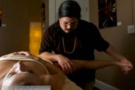 Massage therapist Portland, photo by Hamid